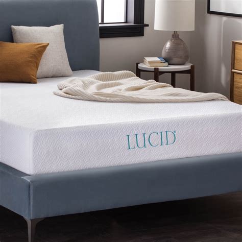 Lucid 10" Gel Memory Foam Mattress, Firm, Twin-XL - Walmart.com - Walmart.com