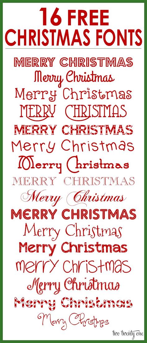 16 FREE Christmas Fonts! | Christmas fonts free, Christmas fonts, Lettering