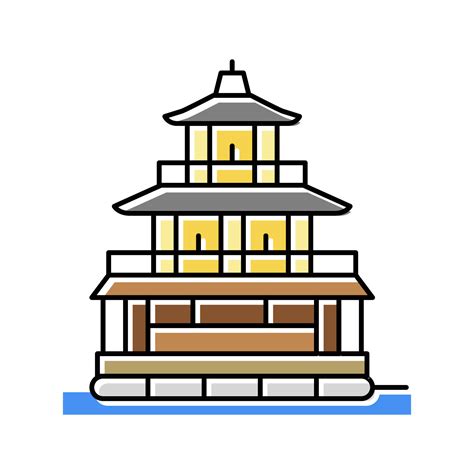 golden pavilion color icon vector illustration 19538436 Vector Art at Vecteezy