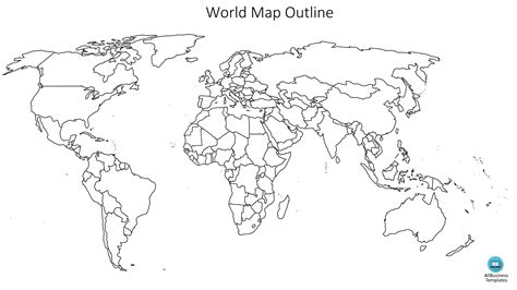 libreng World Map Outline