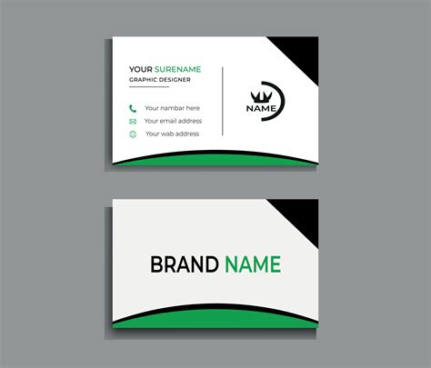 business card, business card template, vector illustrator blank vertical and clean business card ...