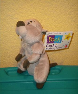 MATTEL GOPHER Winnie POOH TOY Plush Bean Beanie Bag NWT | #204981250