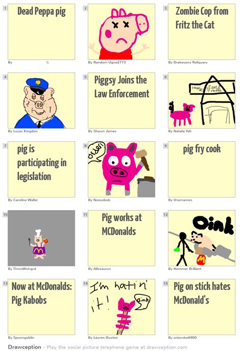 Dead Peppa pig - Drawception