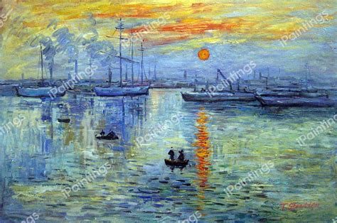 Impression Sunrise Painting by Claude Monet Reproduction | iPaintings.com