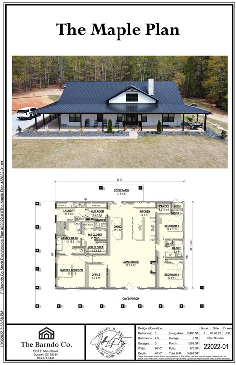 Barndominium Open Floor Plans 40x60 - Image to u