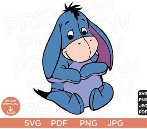 Baby Eeyore Svg Winnie Pooh SVG PNG Pooh Svg Bear Svg - Etsy Canada