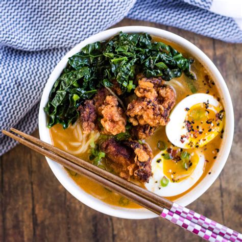 Spicy Miso Ramen with Chicken Karaage | Recipe | Homemade ramen, Spicy miso ramen recipe, Fresh ...