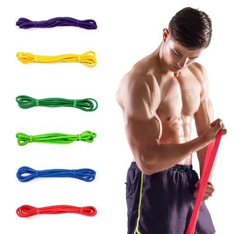 Resistance Band Set Latex Gym Strength Training Rubber Loops Bands Fitness CrossFit Equipment-in ...