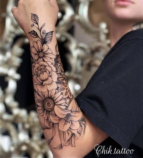 Tip 92+ about half sleeve floral tattoo best - in.daotaonec