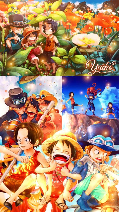 One Piece Wallpaper Luffy Ace Sabo