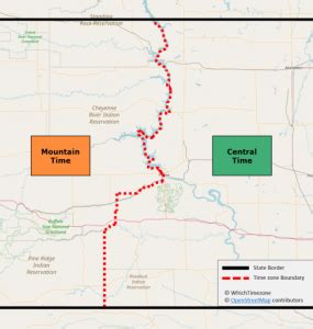 South Dakota (SD) time zone - WhichTimezone