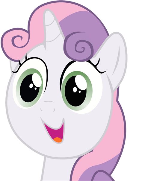 Sweetie Belle Happy Face Vector by StolenFly on DeviantArt