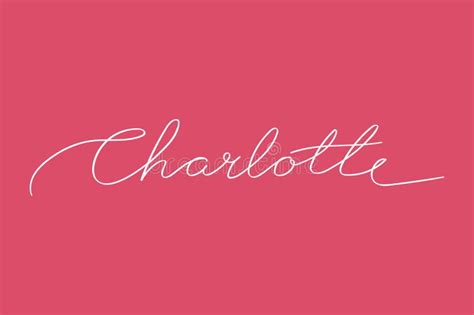 Name Charlotte Stock Illustrations – 139 Name Charlotte Stock Illustrations, Vectors & Clipart ...