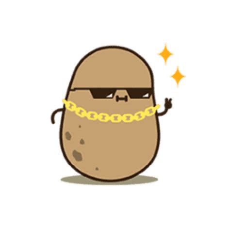 Kawaii Potato 2 WhatsApp Stickers - Stickers Cloud