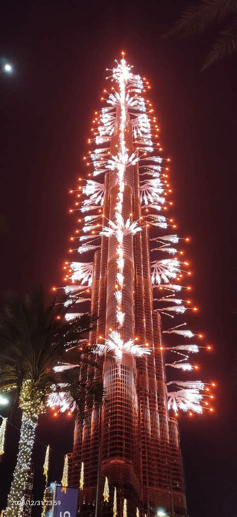 Burj Khalifa Fireworks New Year