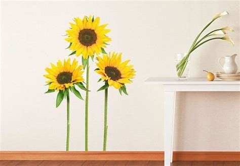 Brighten Your Home With 10+ Sunflower Wall Decor Ideas | Sunflower wall decor, Creative wall ...