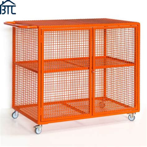 China Mobile Security Cages and Steel Mesh Storage Cages with Wheel. - China Mobile Security ...