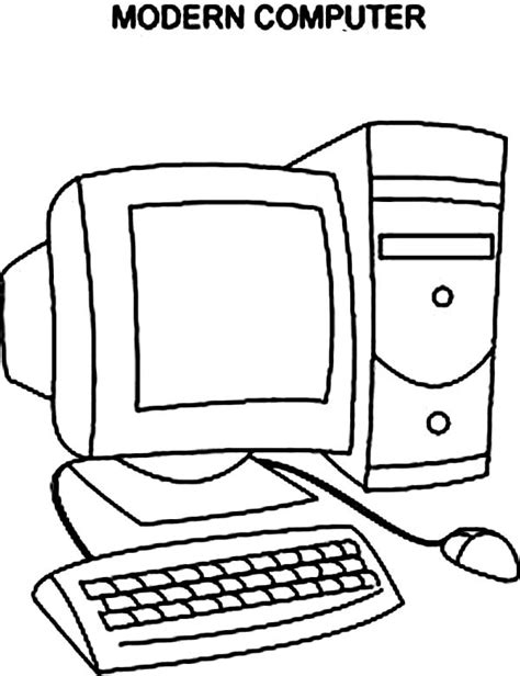 Free Computer Coloring Pages at GetDrawings | Free download