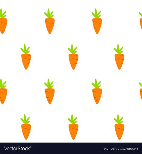 Carrot seamless pattern background Royalty Free Vector Image