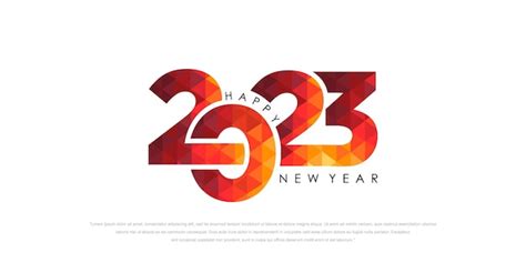 Premium Vector | 2023 happy new year logo text design 2023 number design template vector ...