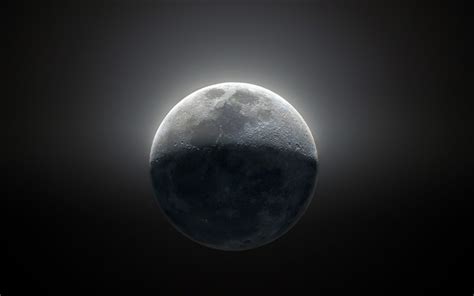 Download wallpapers 4k, Moon from space, galaxy, Earth satellite, sci-fi, universe, NASA for ...