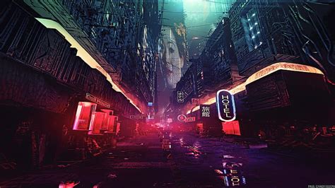 HD wallpaper: artwork, Blade Runner, Concept Art, Cyber, cyberpunk, digital art | Wallpaper Flare