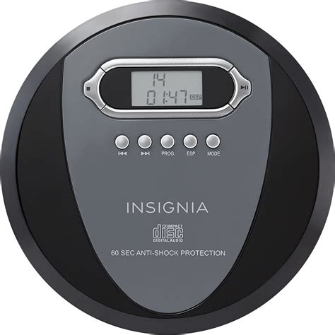 Best Buy: Insignia™ Portable CD Player Black/Charcoal NS-P4112