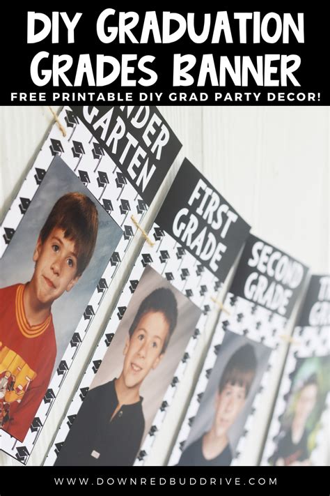 DIY High School Graduation Banner | Free printable graduation decor!