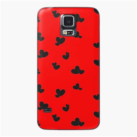 Black Hearts Pattern Samsung Galaxy Phone Case by Gevovs | Phone cases samsung galaxy, Phone ...