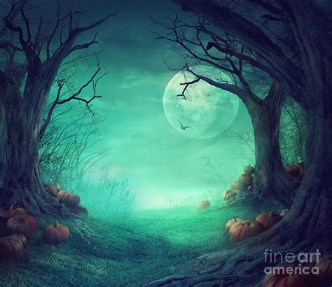 Halloween background #1 Digital Art by Mythja Photography - Fine Art America