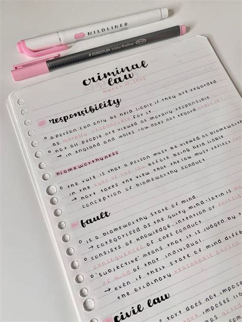 Pink study notes inspiration | Notes inspiration, Study notes, School organization notes