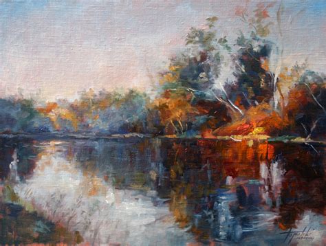 River Reflections – Landscape Oil painting - Fine Arts Gallery - Original fine Art Oil Paintings ...