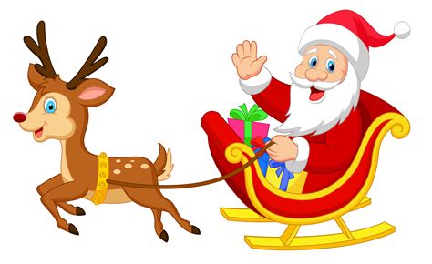 Santa Sleigh Clipart Santa Sleigh Clip Art Santa Sleigh Image Santa | Images and Photos finder