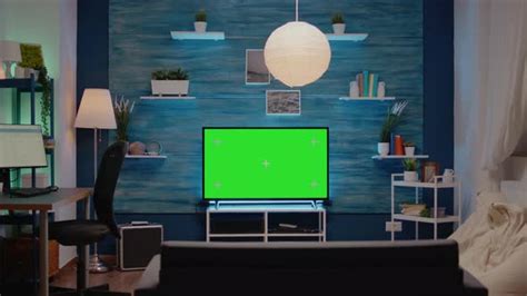 Empty Modern Room Designed with Green Screen, Stock Footage | VideoHive