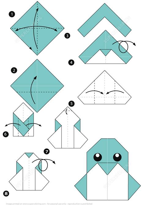 How to Make an Origami Penguin Instructions | Free Printable Papercraft Templates