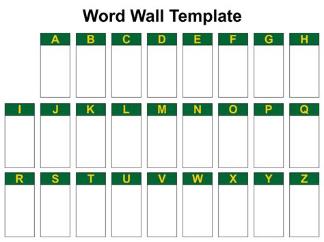 7 Best Personal Word Wall Printables – Printablee with regard to Blank Word Wall Template Free ...