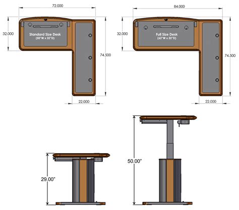 L Shaped Desk Dimensions