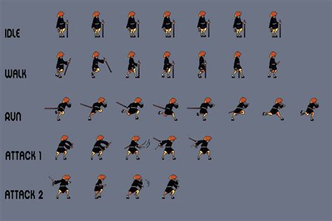 Free Ninja Sprite Sheets Pixel Art Download - CraftPix.net