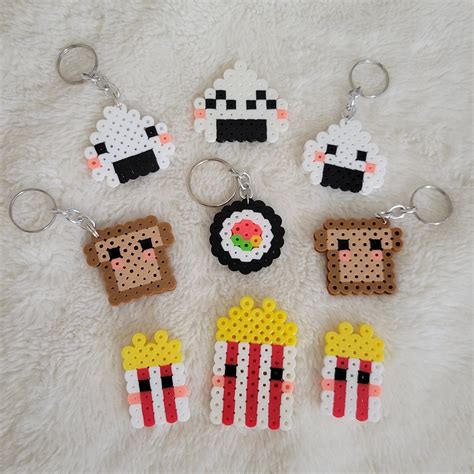 Assorted Food Perler Bead Keychains - Etsy Canada | Hamma beads ideas, Perler bead patterns ...