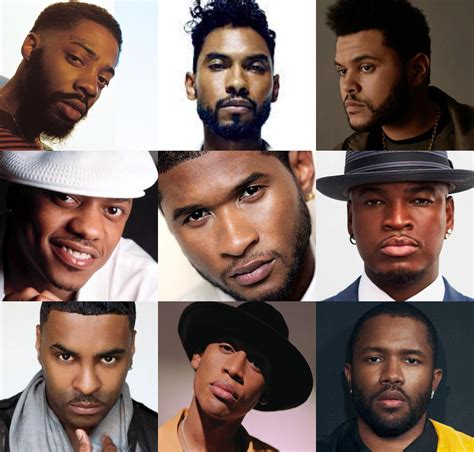 Who are your favorite male R&B singers? Here's a collage of the ones I listen to the most : r/rnb