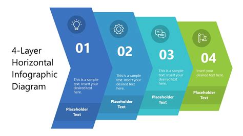 4-Layer Horizontal Infographic Diagram Template for PowerPoint - SlideModel