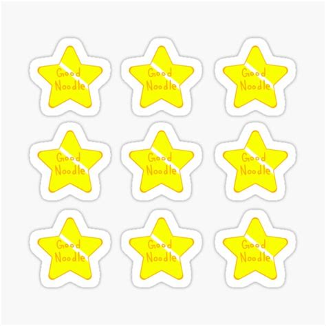 "9 Pack Good Noodle Award Star Spongebob " Sticker for Sale by NextJen1 | Redbubble