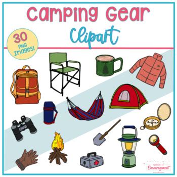 Camping Gear Clip Art by Leslie Scarpa Sprinkles of Encouragement