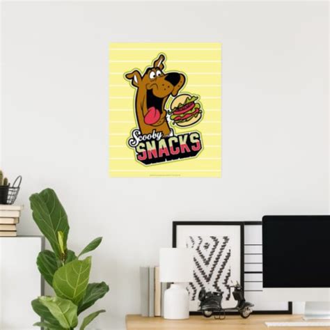 Scooby-Doo "Scooby Snacks" Logo Poster | Zazzle