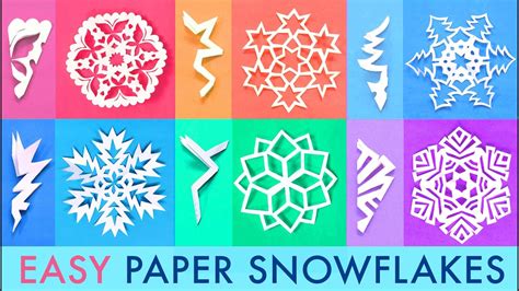 Easy Paper Snowflake - Easy Holiday decorations at home or festive class activities ...