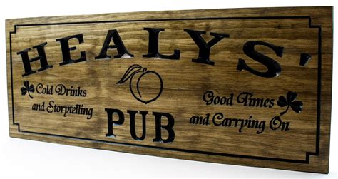 Home bar sign- wooden bar sign, home PUB sign, rustic wooden pub sign for your home bar (CWD-686 ...