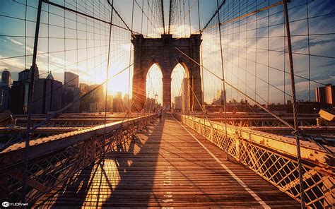 Brooklyn bridge sunset wallpaper | 1920x1200 | #21161