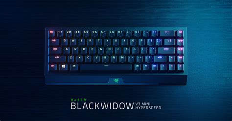 Wireless 65% Keyboard - Razer BlackWidow V3 Mini HyperSpeed