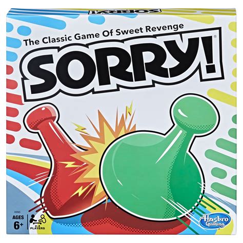 Sorry! Kids Board Game, Family Board Games for Kids, 2 to 4 Players, Ages 6+ - Walmart.com