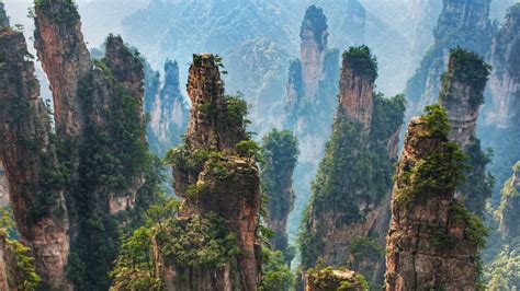 Zhangjiajie National Forest Park (China) Wallpapers Images Photos Pictures Backgrounds